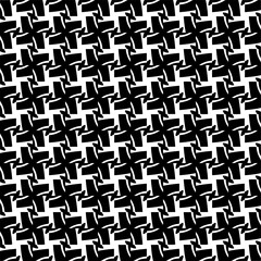 Abstract black figures on a whire background. Seamless texture for fashion, textile design,  on wall paper, wrapping paper, fabrics and home decor. Simple repeat pattern.