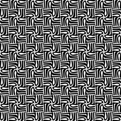 Abstract black figures on a whire background. Seamless texture for fashion, textile design,  on wall paper, wrapping paper, fabrics and home decor. Simple repeat pattern.