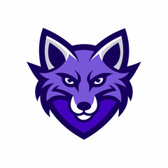 Wolf head mascot logo design vector illustration