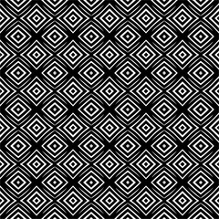 Abstract black figures on a whire background. Seamless texture for fashion, textile design,  on wall paper, wrapping paper, fabrics and home decor. Simple repeat pattern.