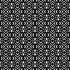Abstract black figures on a whire background. Seamless texture for fashion, textile design,  on wall paper, wrapping paper, fabrics and home decor. Simple repeat pattern.