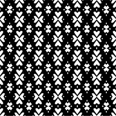 Abstract black figures on a whire background. Seamless texture for fashion, textile design,  on wall paper, wrapping paper, fabrics and home decor. Simple repeat pattern.