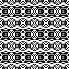 Abstract black figures on a whire background. Seamless texture for fashion, textile design,  on wall paper, wrapping paper, fabrics and home decor. Simple repeat pattern.