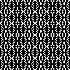Abstract black figures on a whire background. Seamless texture for fashion, textile design,  on wall paper, wrapping paper, fabrics and home decor. Simple repeat pattern.