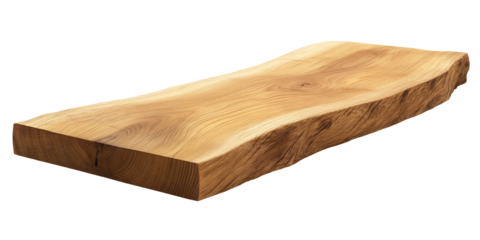 chopping board isolated on white background, wooden cutting solid oak wood board cut out