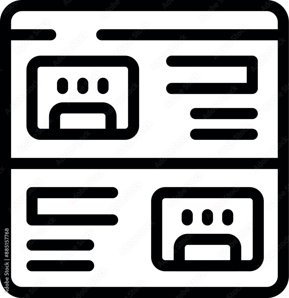 Poster website displaying a user friendly interface featuring profile pictures and text fields