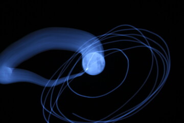 満月　月の軌跡