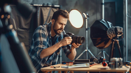 photographer with a camera