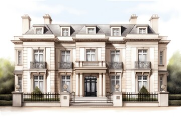 House Luxury Residential Design Belgravia Exterior house architecture building.