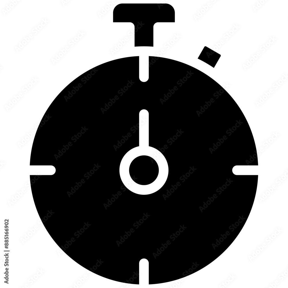 Sticker Stopwatch vector icon illustration of Soccer iconset.