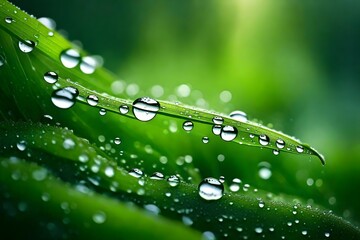 grass dew rain macro fresh green eco