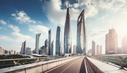 Obraz premium 未来都市の景観