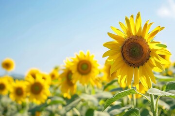 Sunflowers in a Field