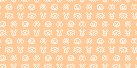 African ethnic seamless pattern. Tribal background