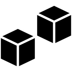 Blocks vector icon illustration of Children Toys iconset.