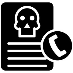 Death Announcement vector icon illustration of Funeral iconset.