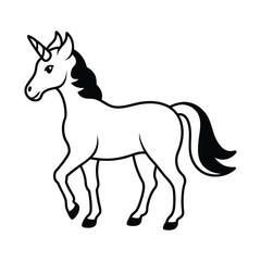 The Best  Unicorn Silhouette Vector Illustration