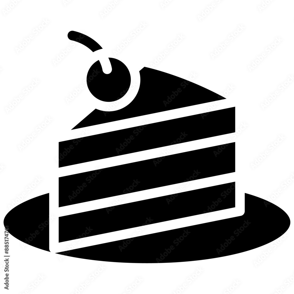 Canvas Prints Cake vector icon illustration of Party and Celebration iconset.