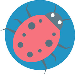 Internet Bug vector  Icon with isolated background in Rounded style

