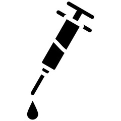 Syringe vector icon illustration of Pharmacy iconset.