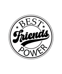 Obraz premium Friendship SVG Bundle, Friendship Round Sign Design, Friendship Round Sign T-shirt Design, Friendship Round Sign SVG Design