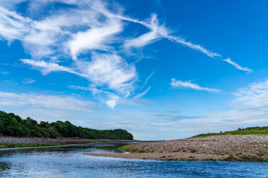 walking around an old ship wreck of City Dulas Anglesey