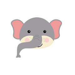 Cute Elephant Face