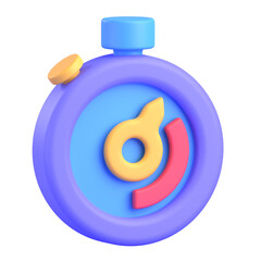 Stopwatch 3D illustration