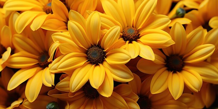 Vibrant yellow Meskel flowers during Enkutatash in Ethiopia