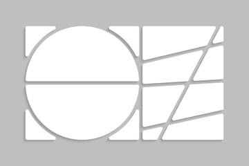 Template collage of ten frames, images, photo