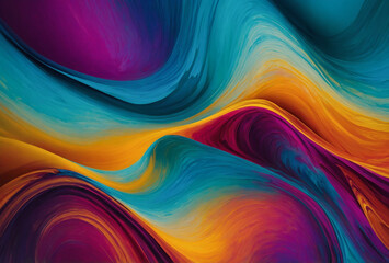 Obraz premium Fluid and colorful abstract background with smooth gradients