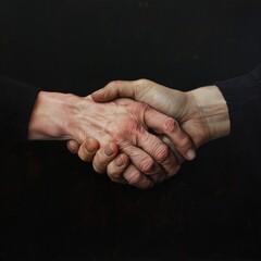 Two People Shaking Hands