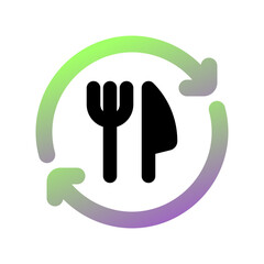 Obraz premium Editable food processing, processing order vector icon. Part of a big icon set family. Perfect for web and app interfaces, presentations, infographics, etc