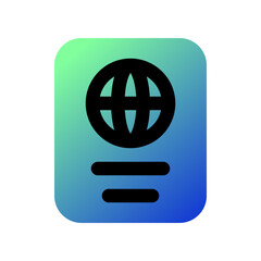 Editable passport vector icon. Part of a big icon set family. Perfect for web and app interfaces, presentations, infographics, etc