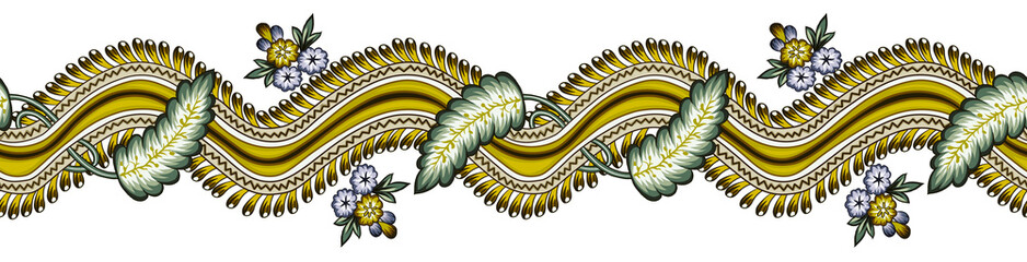 Japanese traditional seamless vector boder