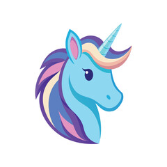 Unicorn  Color Vector Illustration