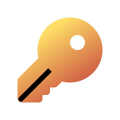 Editable house key vector icon. Property, real estate, construction, mortgage, interiors. Part of a big icon set family. Perfect for web and app interfaces, presentations, infographics, etc