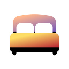 Editable double bed vector icon. Part of a big icon set family. Perfect for web and app interfaces, presentations, infographics, etc