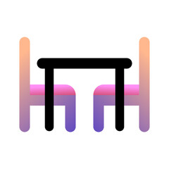 Editable dining room vector icon. Part of a big icon set family. Perfect for web and app interfaces, presentations, infographics, etc