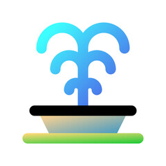 Editable fountain, park vector icon. Part of a big icon set family. Perfect for web and app interfaces, presentations, infographics, etc