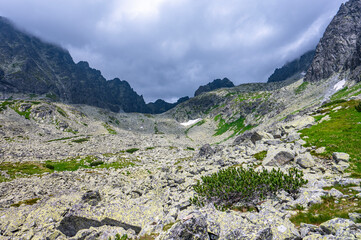 Landscape of the Batizovska Valley. Tatra Mountains, Slovakia.