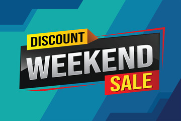 Weekend Special sale tag. Banner design template for marketing. Special offer promotion retail. background banner modern graphic design for advertising store shop, online store, website, landing page
