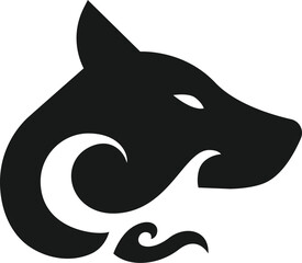 Atlantic Wolf logo vector illustration