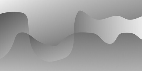Abstract black and gray gradient wave texture layered background with blank space design dynamic wave shapes banner background design banner, pattern, wallpaper, template, Vector illustration.