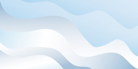 Abstract white and sky modern vector background with minimalist dynamic and smooth wave shapes abstract background. banner, pattern, wallpaper, template, business card Vector illustration.