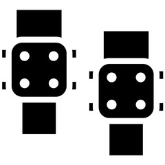 Kneepad vector icon illustration of Rugby iconset.