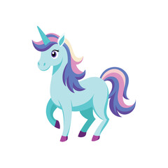 Unicorn  Color Vector Illustration