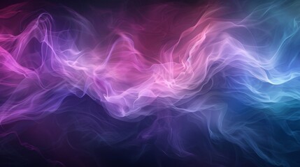 Fototapeta premium Colorful abstract smoke swirl. Artistic background with pink, purple, and blue hues blending smoothly. Ideal for digital art and design.