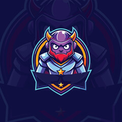 mascot gaming logo design template