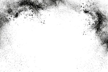 Fototapeta premium Abstract black ink splatter illustration